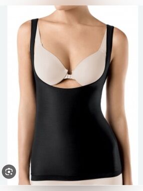 SPANX Simplicity Open-Bust Black Smoothing Shapewear Camisole Tank NWT